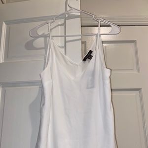 Primark White Chiffon Tank - Size S (6)
